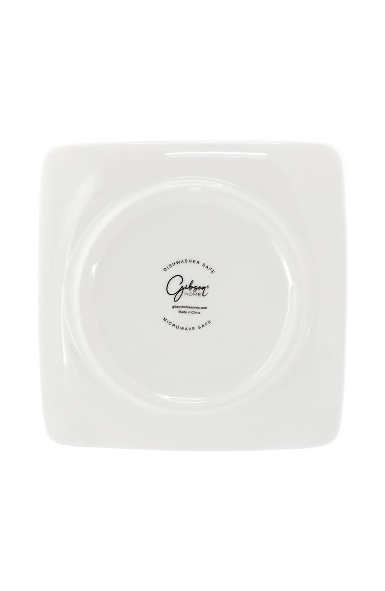 Gibson Home Crenshaw 13 Piece Square Stoneware Espresso Cup Set with Metal Stand, Alternate, color, Red