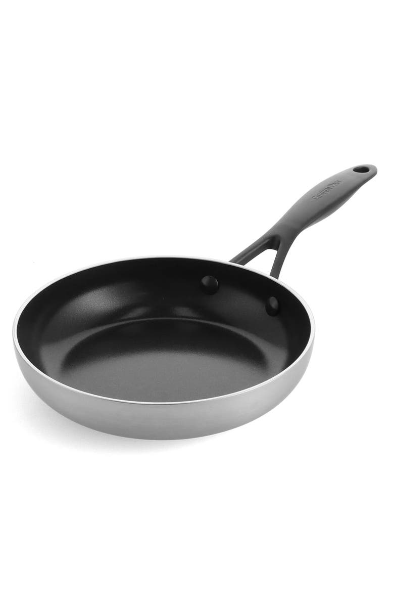 GreenPan Venice Pro Noir 8-Inch Stainless Steel Ceramic Nonstick Frying Pan, Main, color, 