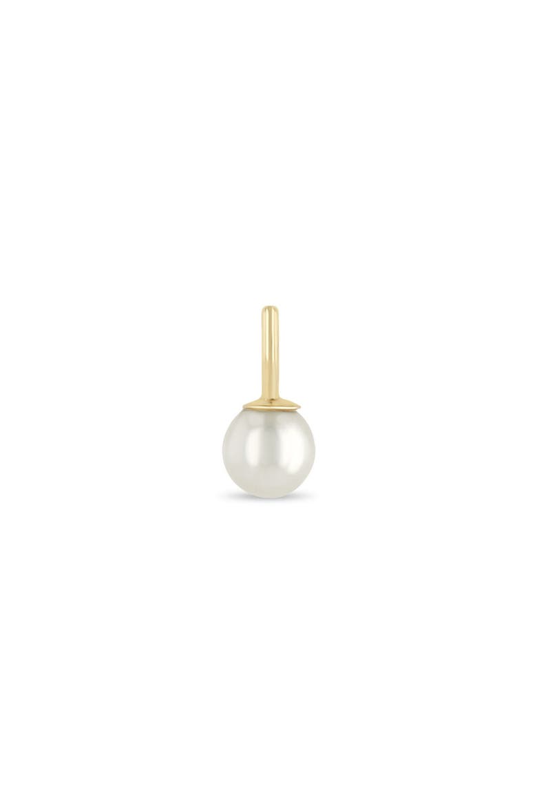 White Pearl Charm, Main, color, YELLOW GOLD