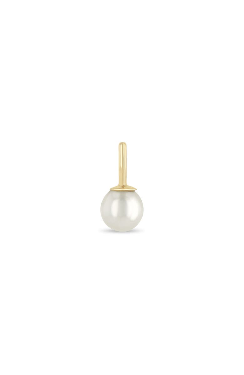 Zoë Chicco White Pearl Charm, Main, color, Yellow Gold