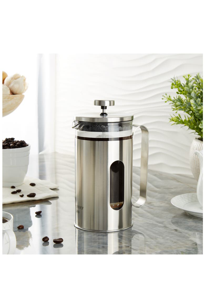 Leo Mae Stainless Steel French Press, Alternate, color, SILVER