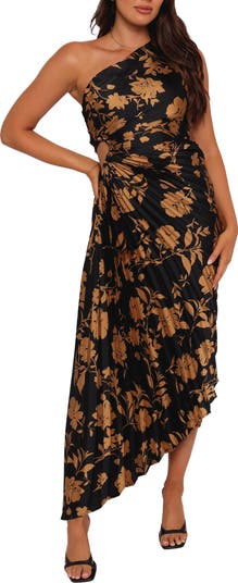 Petal Satin One Shoulder Dress Petal Satin One Shoulder Dress