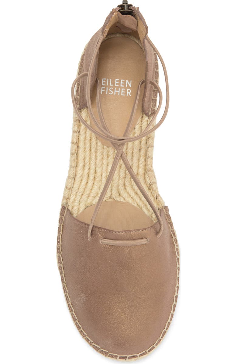 Eileen Fisher Lace Espadrille, Alternate, color, Platinum