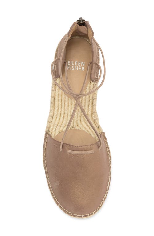 Eileen Fisher Lace Espadrille In Platinum