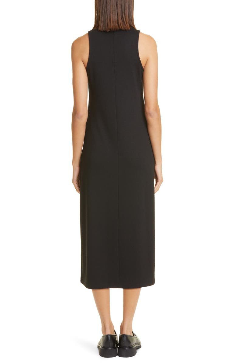 Vince Sleeveless Mock Neck Dress, Alternate, color, Black