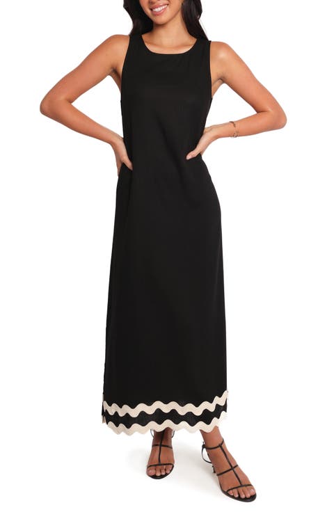 Juno Rickrack Trim Maxi Dress