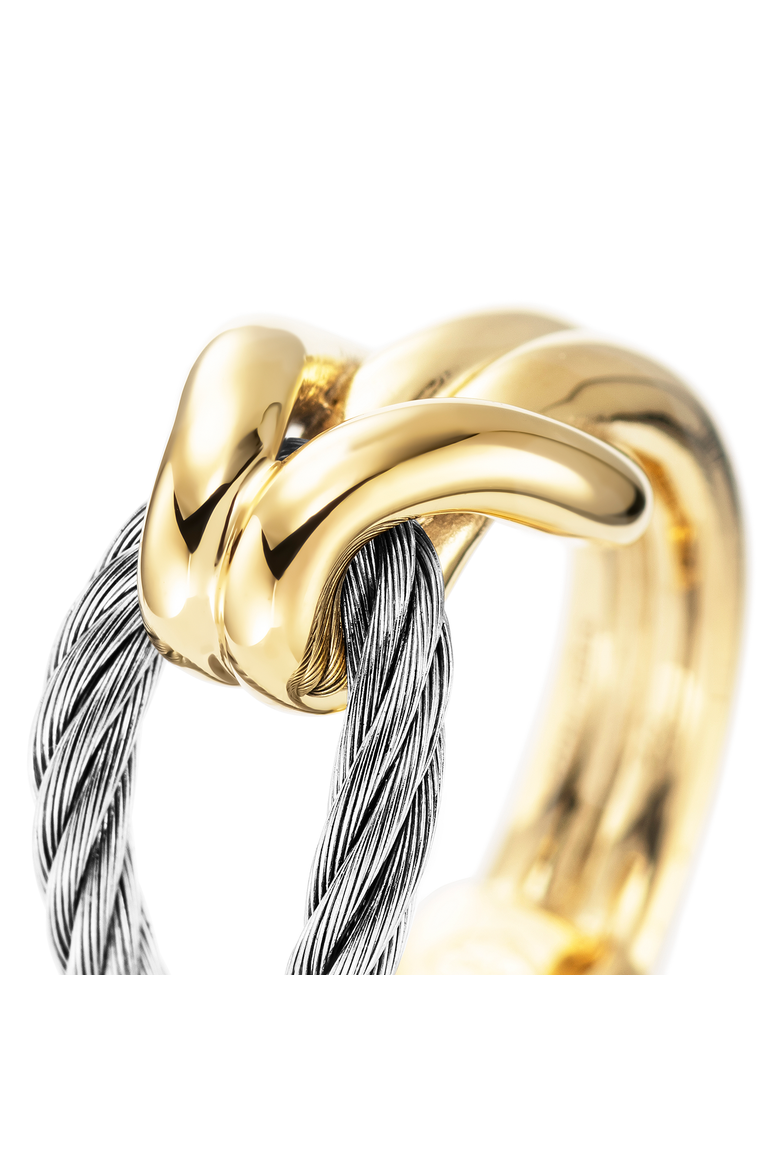 Celtic Knot Ring, Alternate, color, Yellow gold PVD