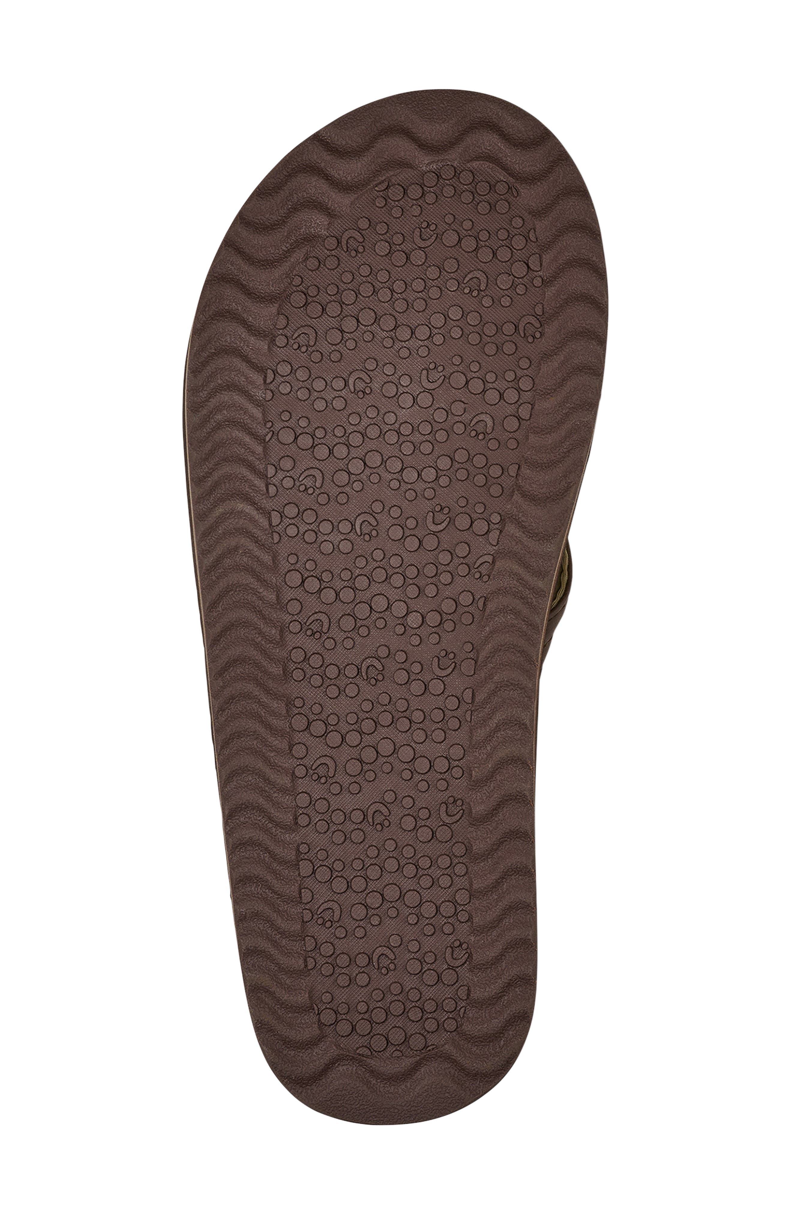Ziggy Plush Flip Flop, Alternate, color, BROWN