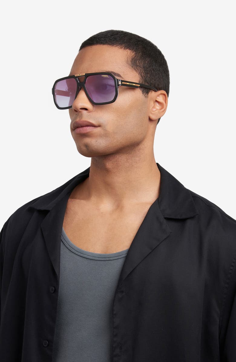 Carrera Eyewear Victory 60mm Gradient Square Sunglasses, Alternate, color,