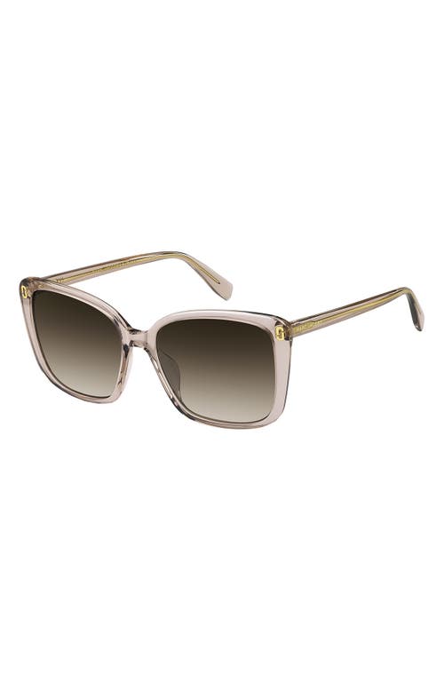 Marc Jacobs 56mm Gradient Butterfly Sunglasses In Brown