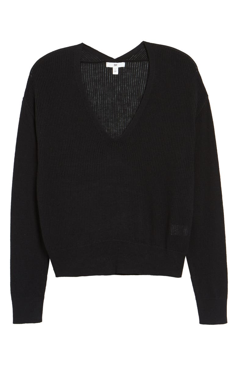 BP. Lightweight V-Neck Dolman Sleeve Crop Pullover, Alternate, color,