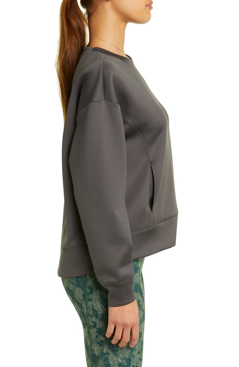 Zella Luxe Pocket Sweatshirt, Alternate, color,