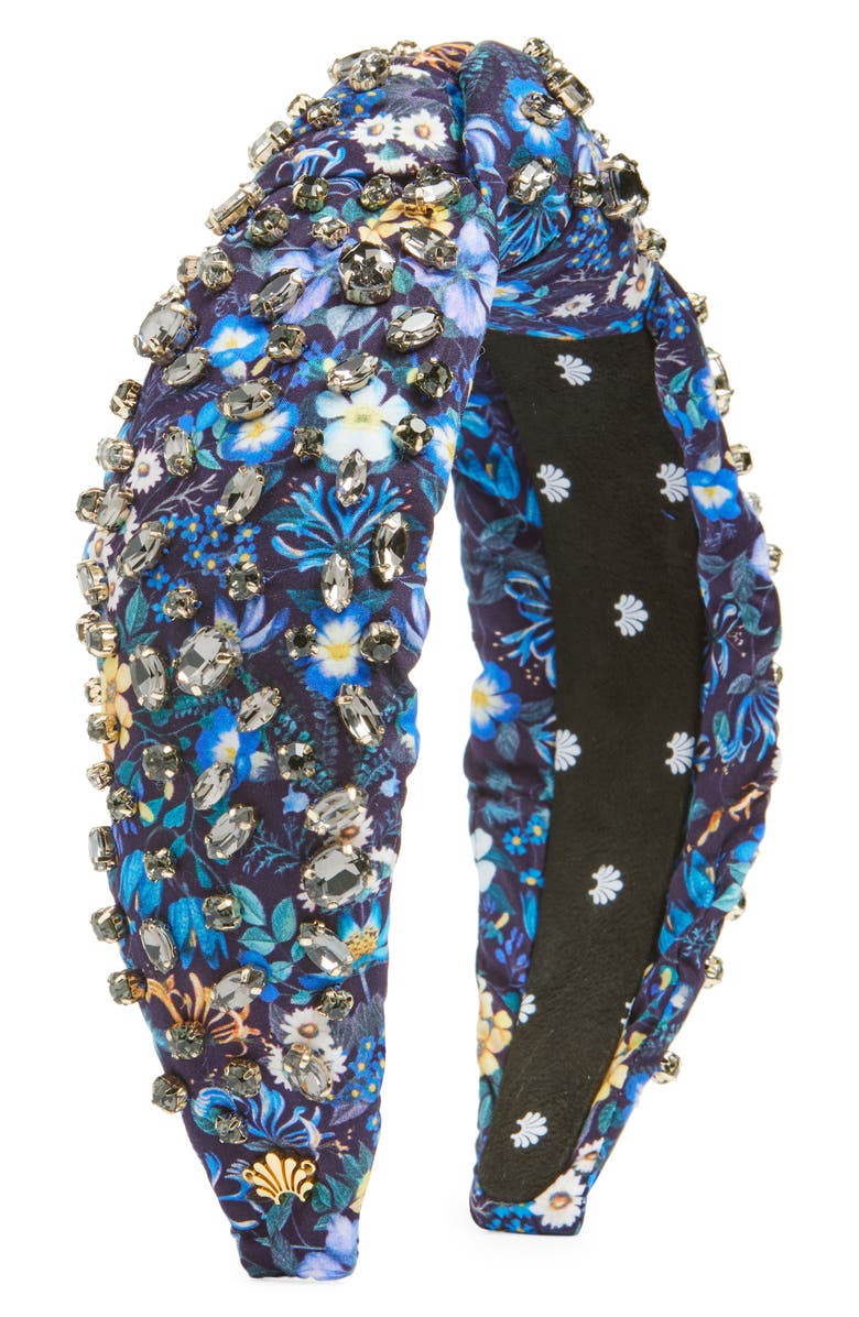 Lele Sadoughi Greta Liberty Crystal Knotted Headband, Main, color,