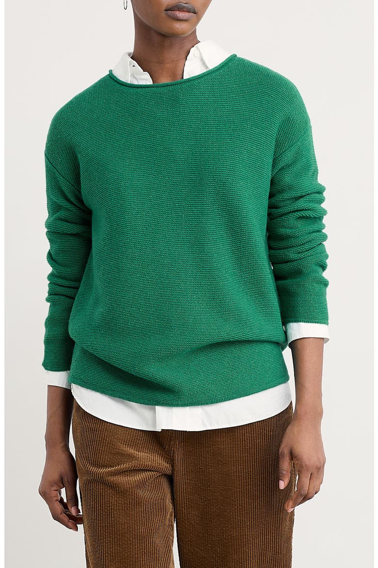 Fruity II Merino Wool Blend Sweater, Main, color, KNIT MELANGE GLADE