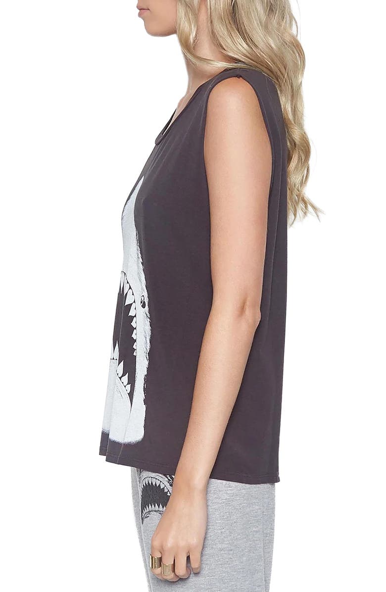 Lauren Moshi KEL- LRG Shark Tee, Alternate, color, Onyx
