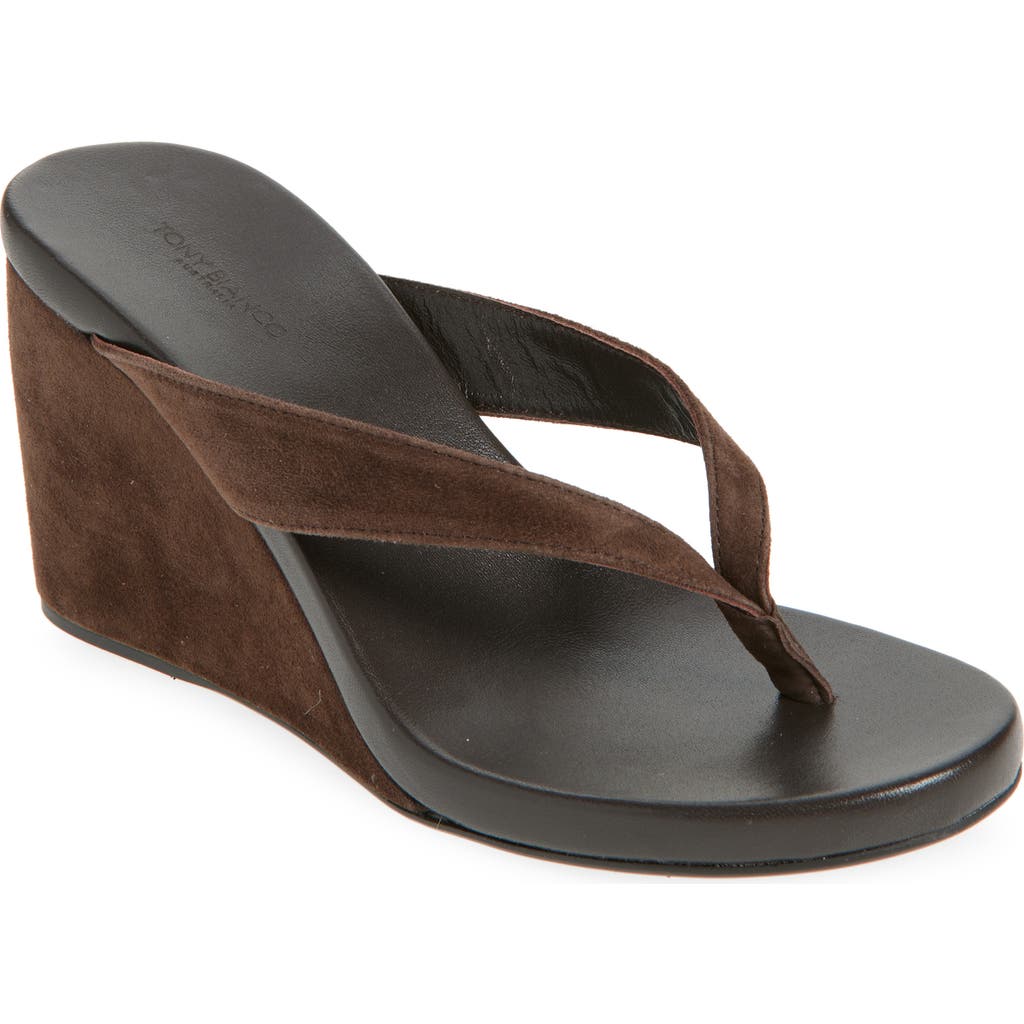 Tony Bianco Avanti Platform Wedge Flip Flop in Espresso Suede  product