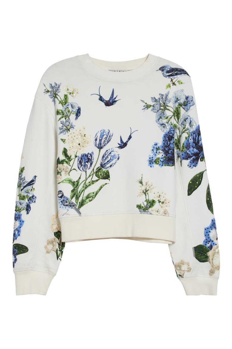 Russell Sequin Sweatshirt, Main, color, FLY AWAY