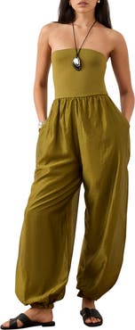 MINT VELVET Bandeau Balloon Jumpsuit