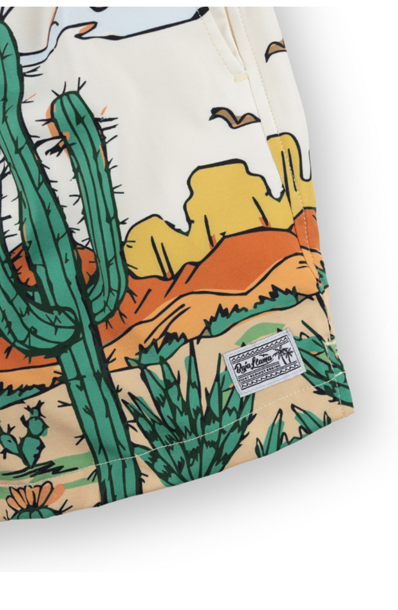 Baja Llama Stay at the Western - Stretch Swimsuit, Alternate, color, Tan