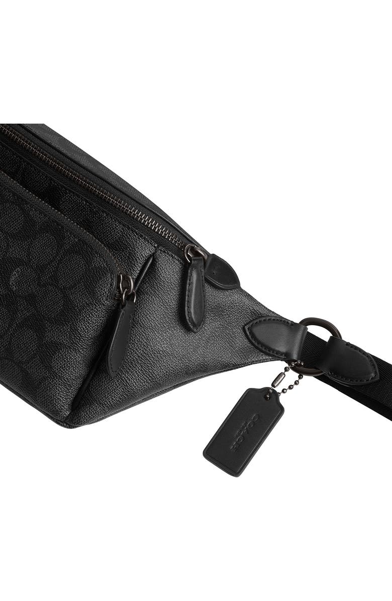 COACH League Signature Canvas Belt Bag, Alternate, color,