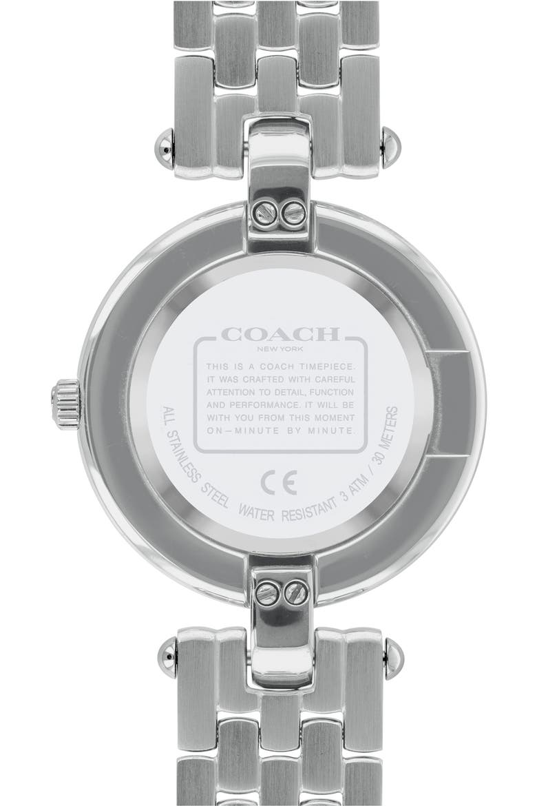 Chrystie Bracelet Watch, 32mm, Alternate, color, SILVER/ WHITE/ SILVER