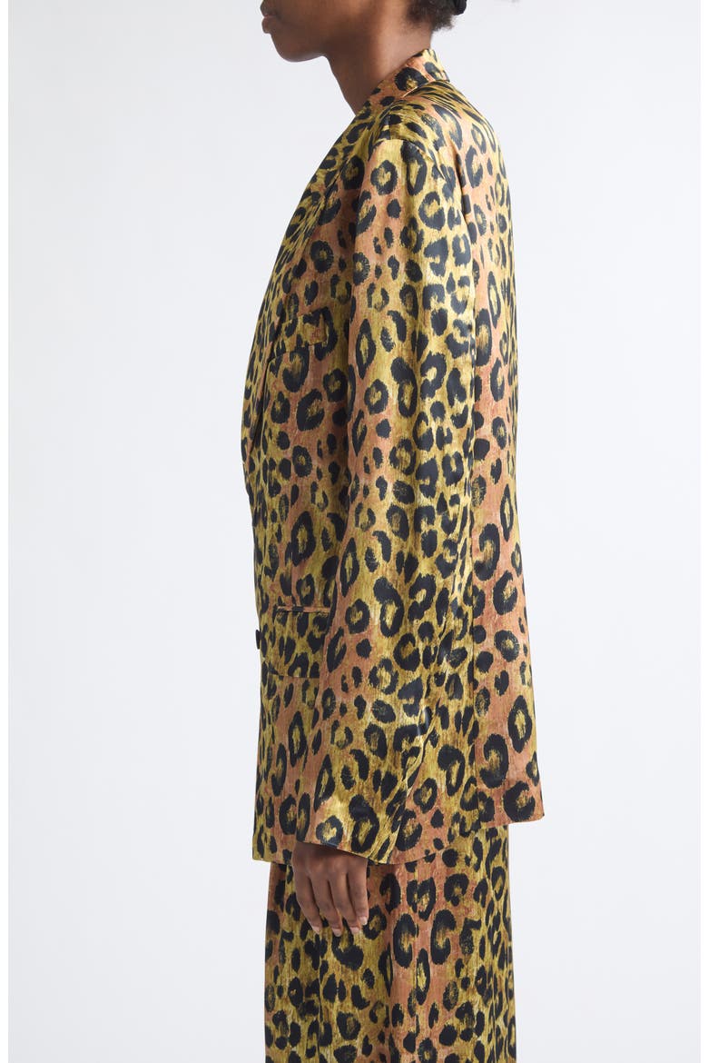 Ragged Oversize Leopard Print Jacket, Alternate, color, LIGHT BROWN PINK LEOPARD