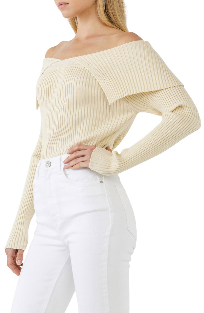 Endless Rose Off the Shoulder Sweater, Alternate, color,