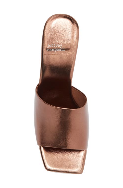 Jeffrey Campbell Dress Code Sandal In Bronze