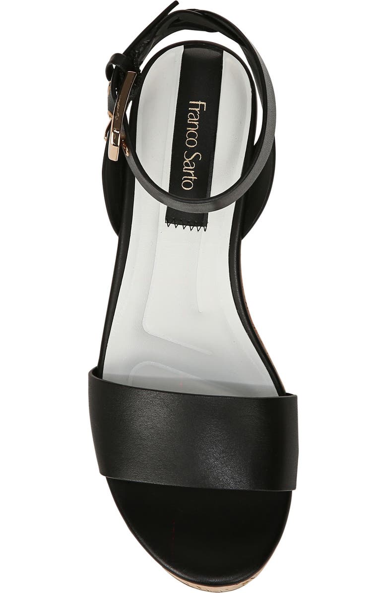 Franco Sarto Presley Ankle Strap Platform Wedge Sandal, Alternate, color,
