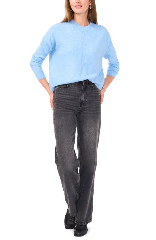 Vince Camuto Crewneck Sweater In Blue Heather