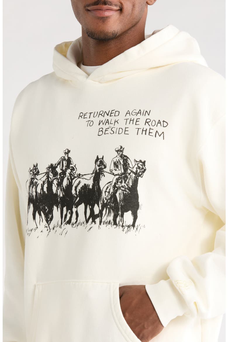 Return Again Graphic Hoodie, Alternate, color, BONE