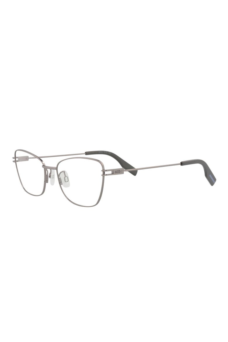 50mm Cat Eye Optical Glasses, Alternate, color, RUTHENIUM TRANSPARENT
