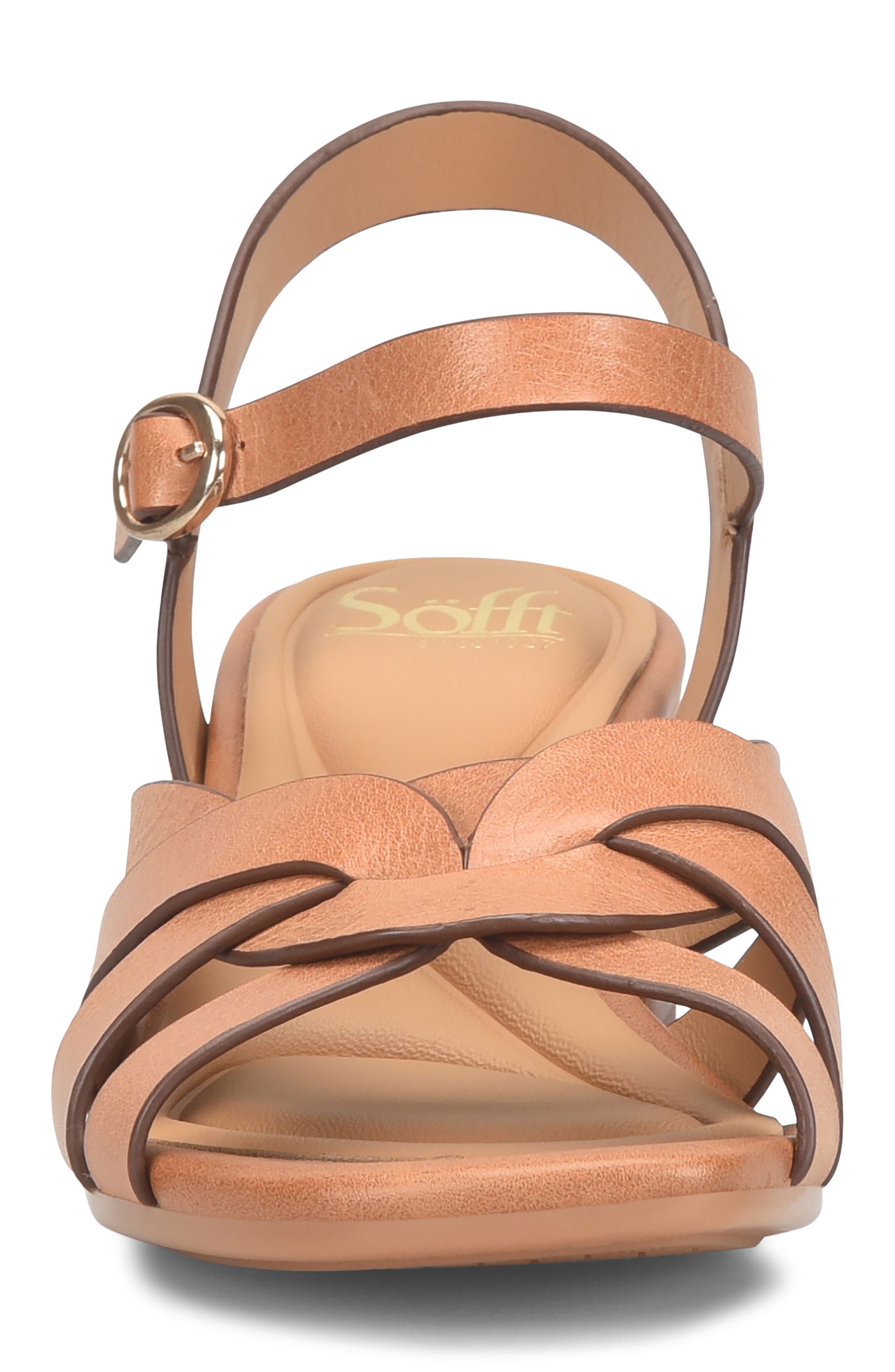 Lindsey Ankle Strap Sandal, Alternate, color, LUGGAGE