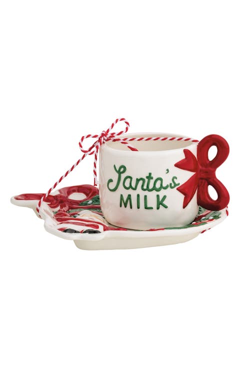 Santa Milk and Cookies 2-Piece Set