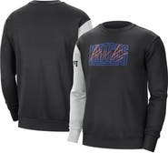 Nike Men's Nike Black/Heather Gray New York Knicks Courtside Versus Force & Flight Pullover Sweatshirt