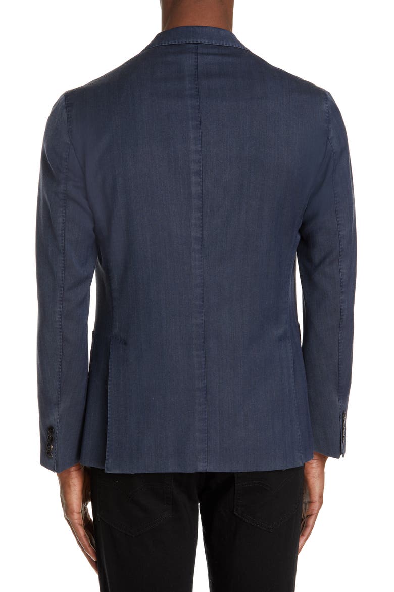 Travel K Slim Fit Wool Blazer, Alternate, color, NAVY