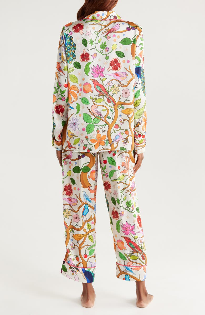 Karen Mabon Tree of Life Satin Pajamas, Alternate, color,