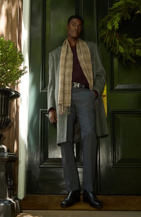 Plaid Cashmere Scarf