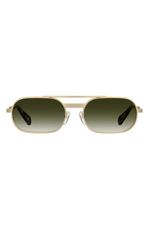 Moschino 56mm Oval Sunglasses In Gold