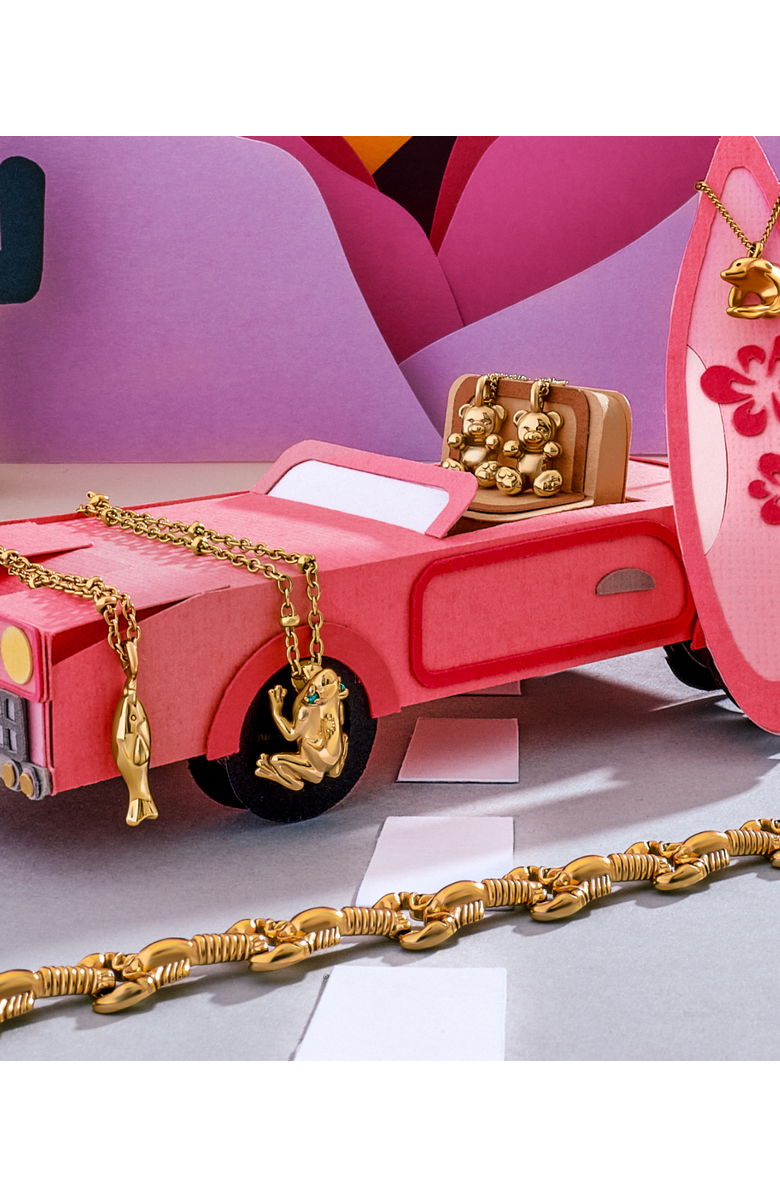 Hey Harper Bear With Me Necklace, Alternate, color, Gold