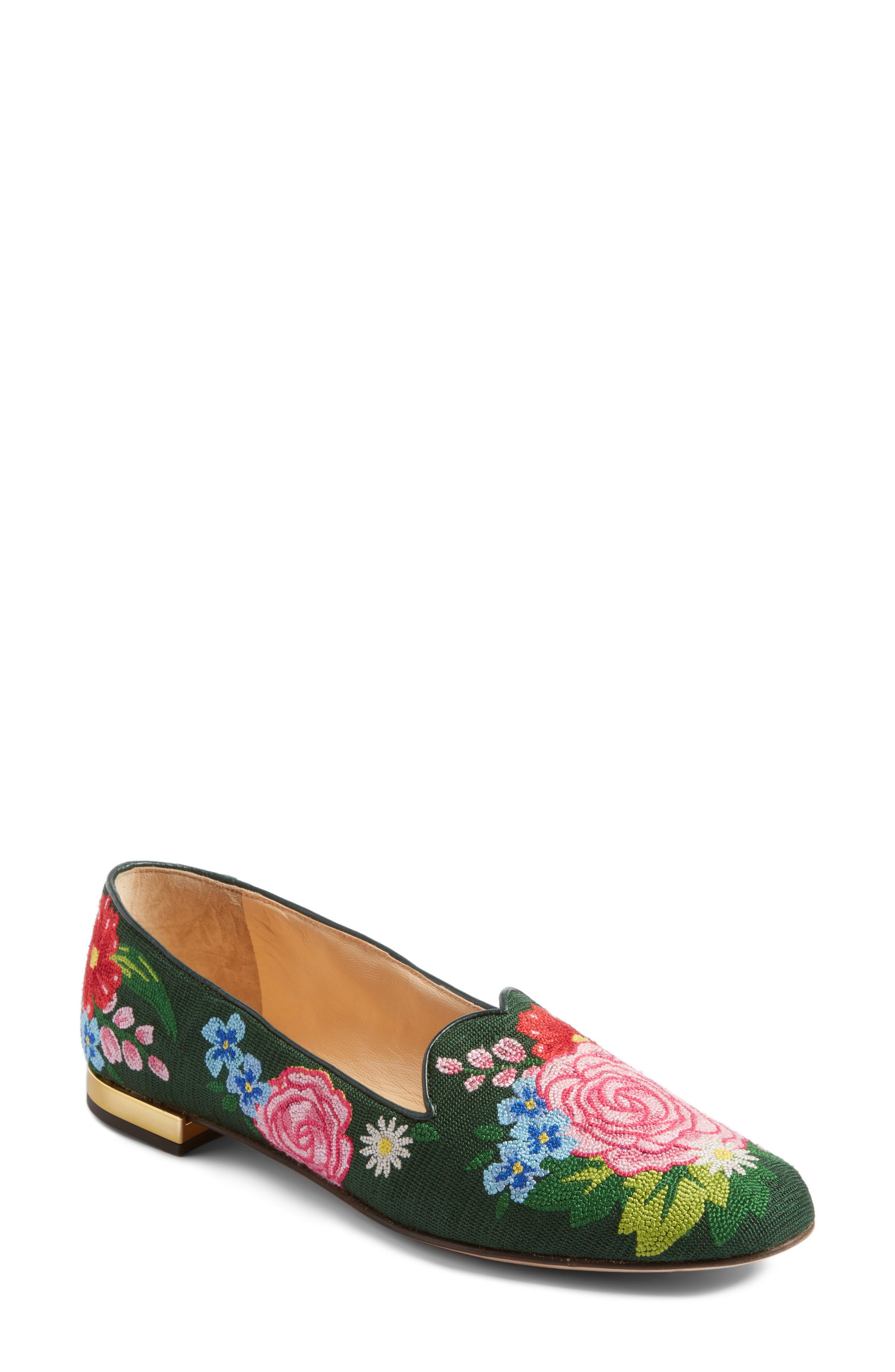 Charlotte Olympia Rose Garden Loafer, Main, color, 