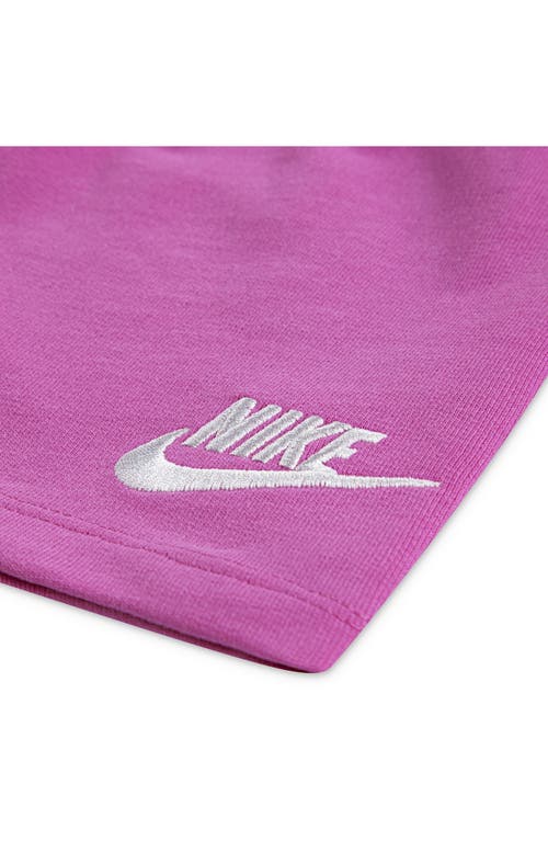 Nike Embroidered-logo Shorts Set In Purple