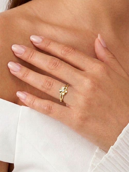 Devata Daisy Flower Ring In Gold