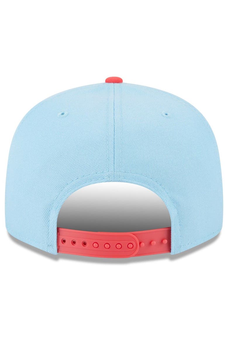 New Era Men's New Era Light Blue/Red Oakland Athletics Spring Basic Two-Tone 9FIFTY Snapback Hat, Alternate, color, 