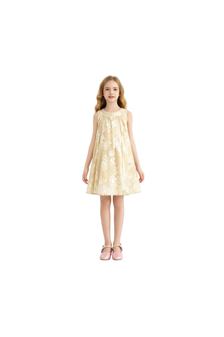 Bloom Dress, Alternate, color, Gold