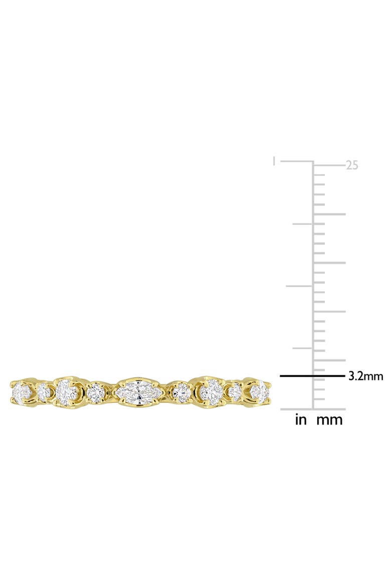 Lab Grown Diamond Anniversary Band 14k Gold, Alternate, color, Yellow Gold