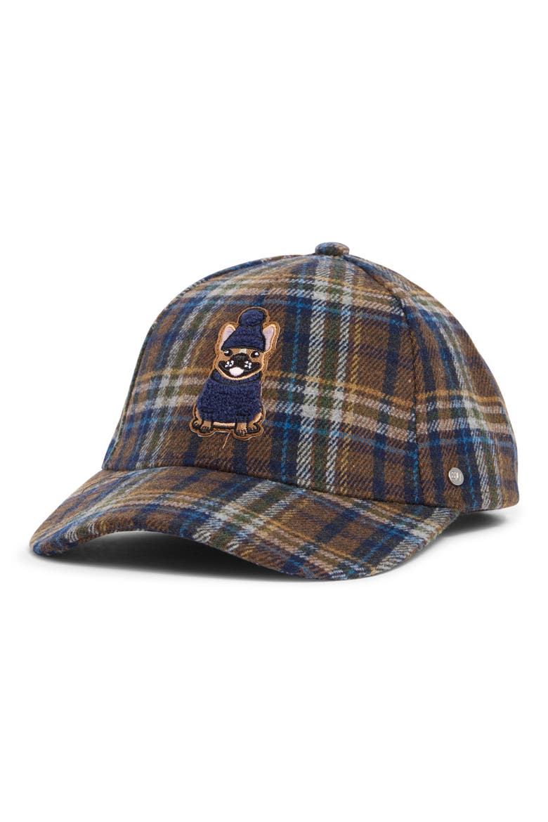 Pup Embroidered Patch Baseball Cap, Main, color, CHOCOLATE MULTI