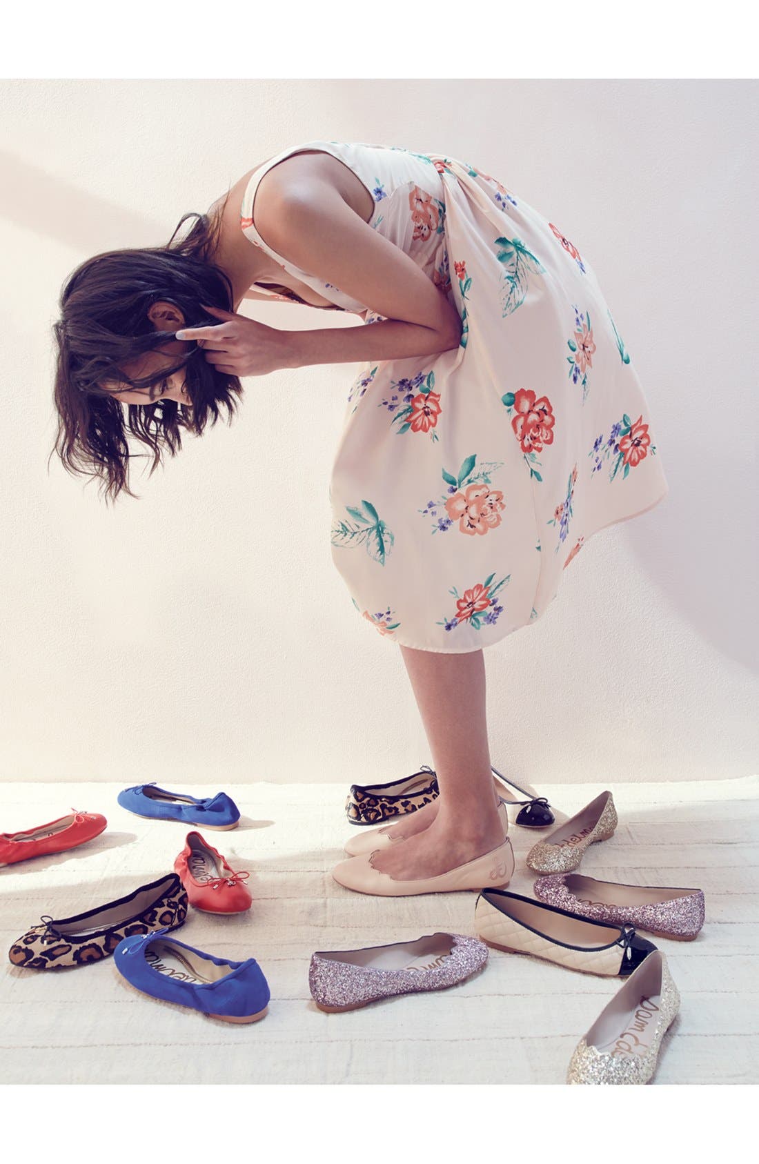 Sam Edelman 'Alaine' Scalloped Topline Flat, Alternate, color, 