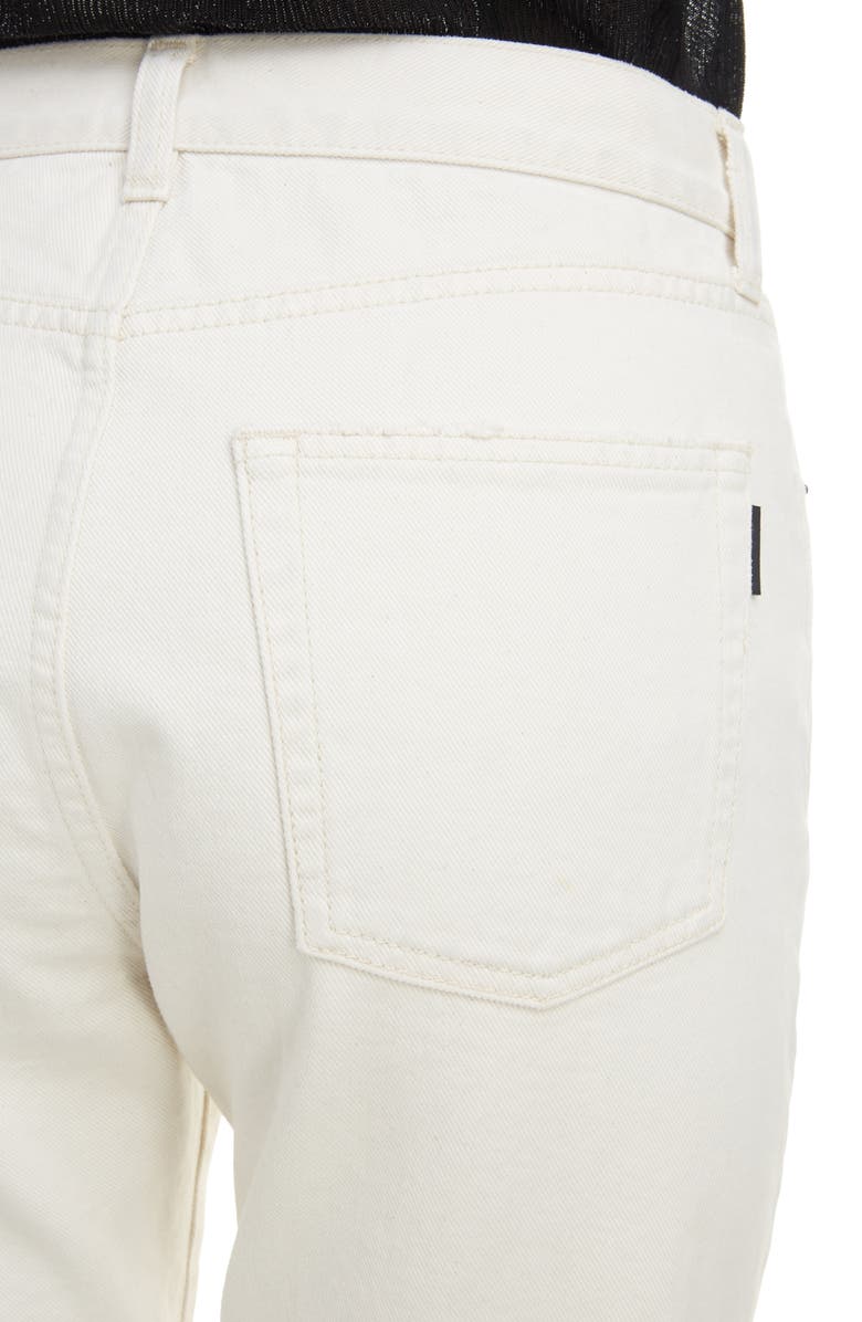 Saint Laurent High Waist Slim Jeans, Alternate, color,