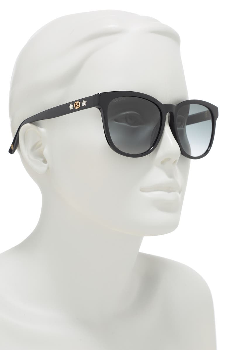 Gucci 56mm Round Sunglasses, Alternate, color,